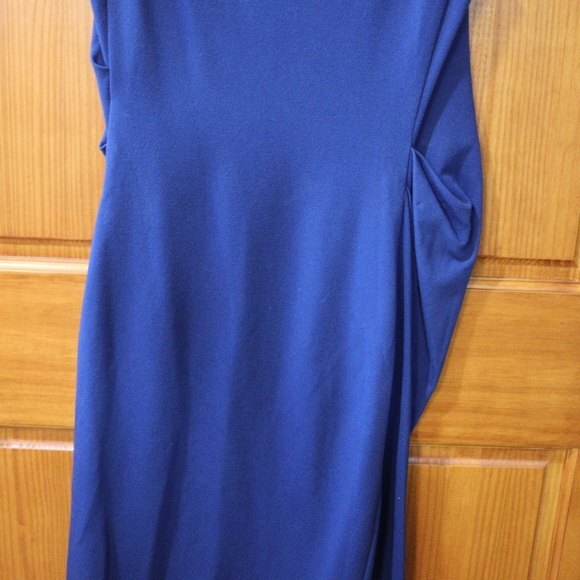 Diane Von Furstenberg Gabi Knit Suiting Blue Dress 12 - Picture 4 of 16